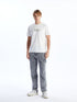 LC Waikiki Crew Neck Short Sleeve Printed Combed Cotton Men's T-shirt